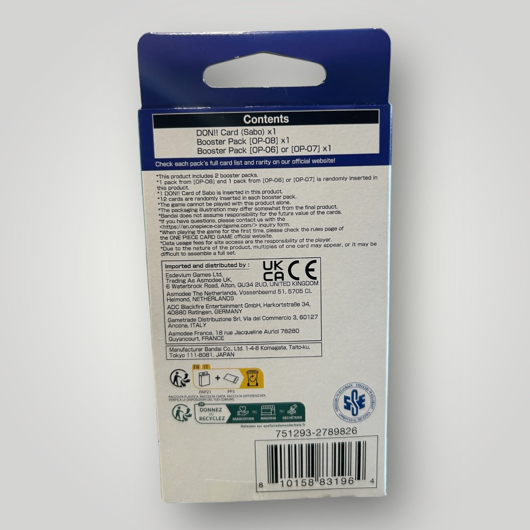 One Piece cards Vol. 3 Sabo