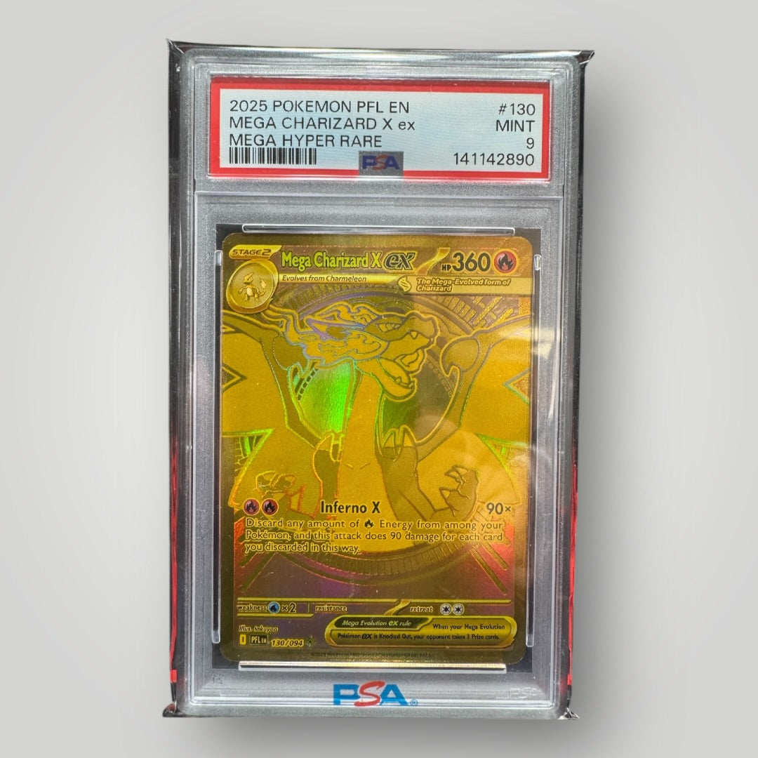 Pokemon Charizard X Ex PSA 9 Mega Evolution Phantasmal Flames Hyper Rare