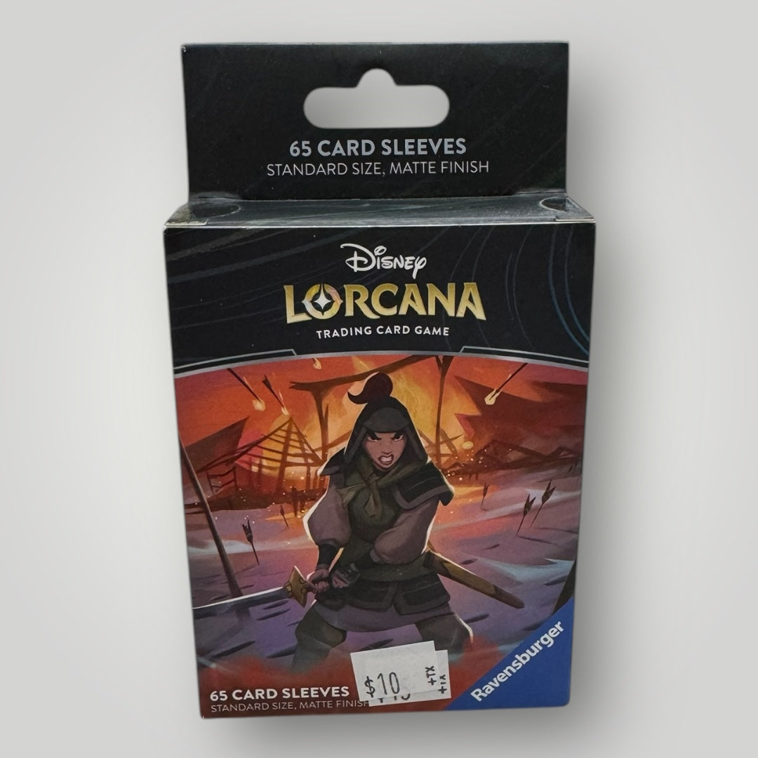 lorcana card sleeves size Lorcana: Ursula's Return - Snow White 65 Card Sleeves new original art of Mulan from Disney Lorcana Disney Lorcana TCG: Card Sleeves