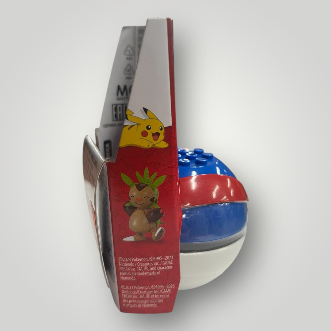 MEGA Pokemon Pokeball Set S20 - CHESPIN in Great Ball (23 Pieces) HWR20 - New