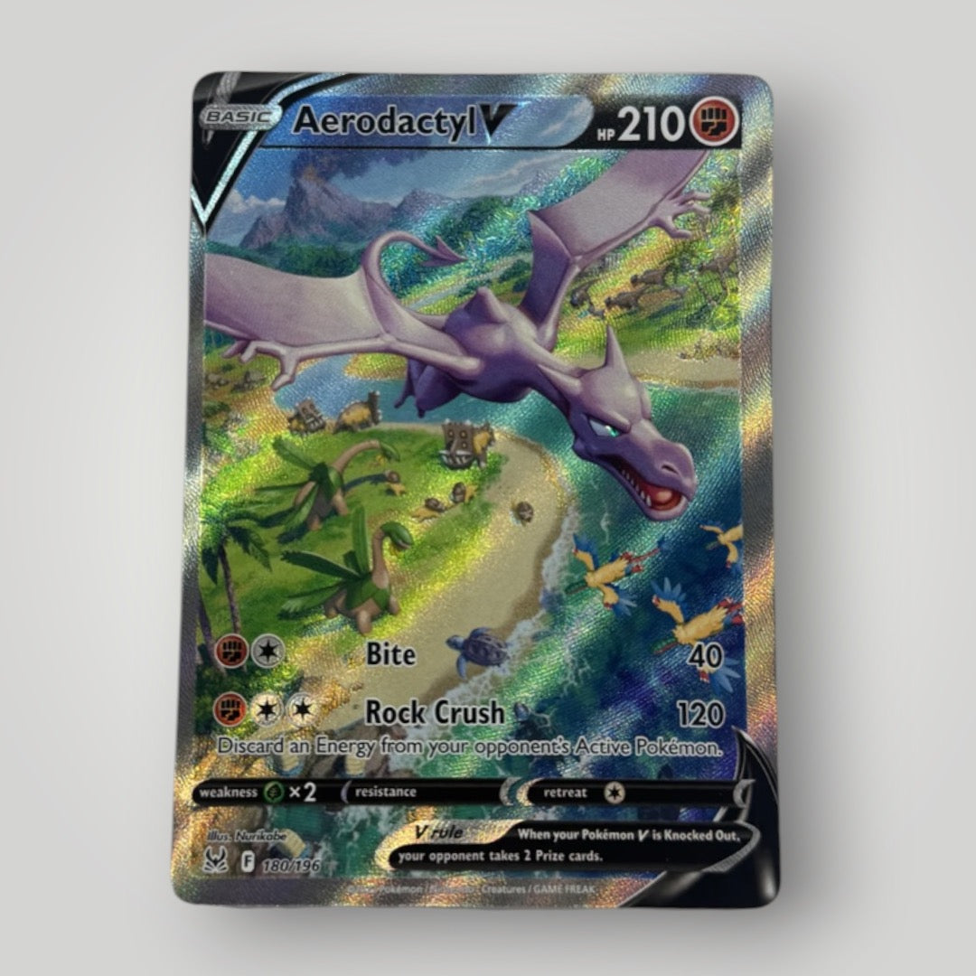 aerodactyl pokemon card worth Pokemon Trading Card Game Lost Origin Ultra Rare Aerodactyl V #180