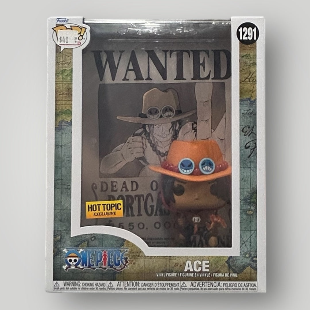 OnePiece Ace Wanted Poster 1291 Hot topic exclusive – POP'N TOYZ