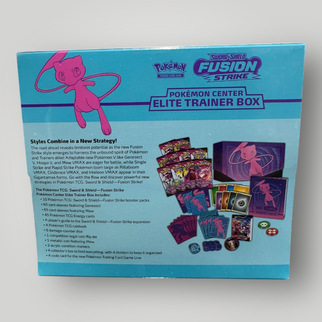 Pokemon SWSH08 Fusion Strike Pokemon Center Elite Trainer Box