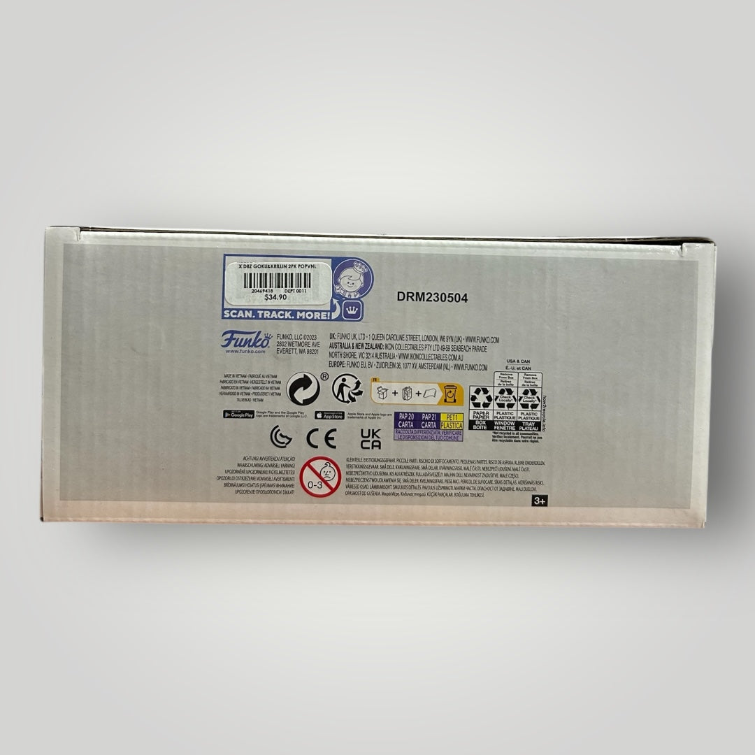 Goku & Krillin 2 Pack Anime Expo 2023 Exclusive Hot Topic Exclusive Dual Signed and Quoted 4 in