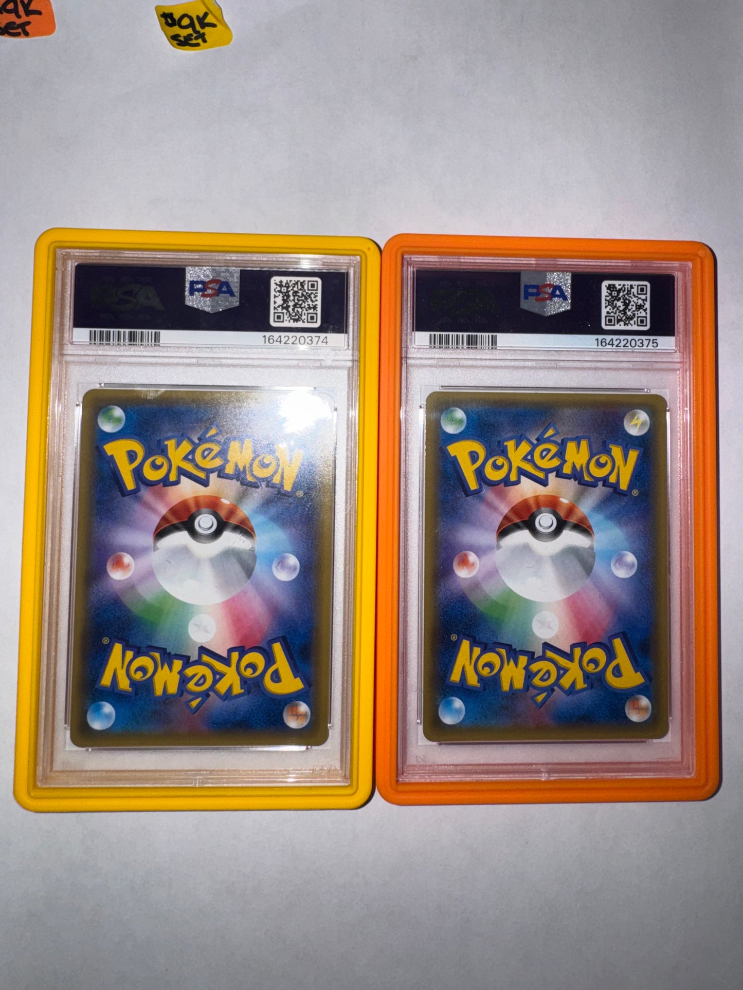 2017 Pokémon Japanese Poncho-Wearing Pikachu Promo Set #037 & #038 – PSA 10 GEM MINT Sequential Certs