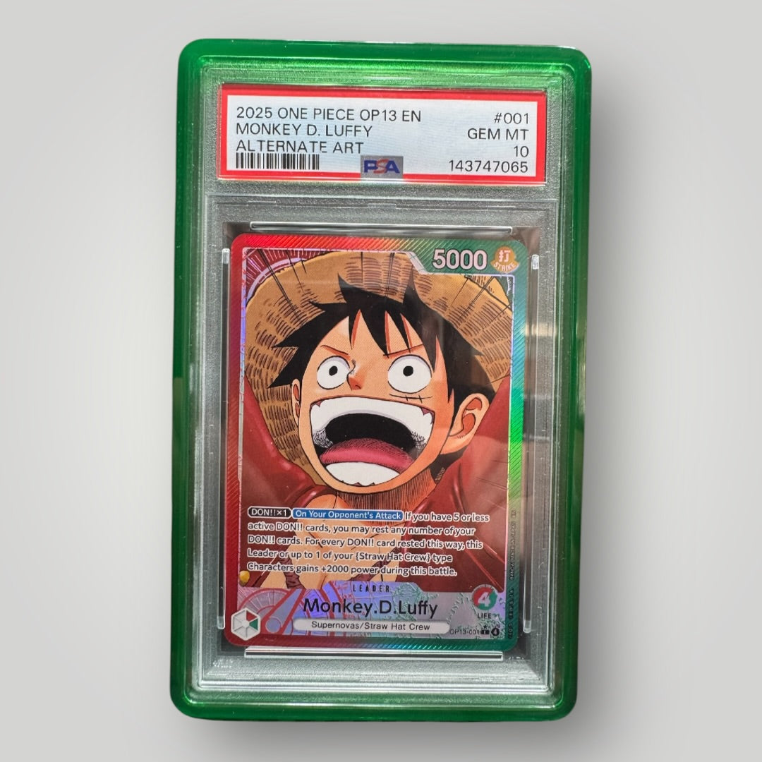 One Piece Monkey D. Luffy PSA 10 Carrying On His Will