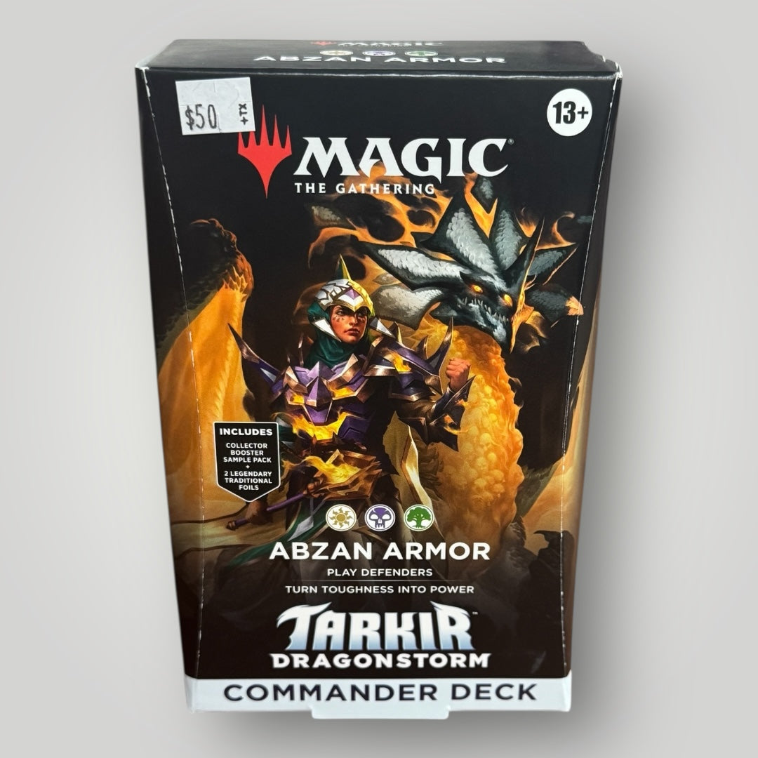 Magic the gathering: Tarkir Dragonstorm: Abzan Armor Commander deck POP'N TOYZ Magic the gathering: Tarkir Dragonstorm: Abzan Armor Commander deck POP'N TOYZ