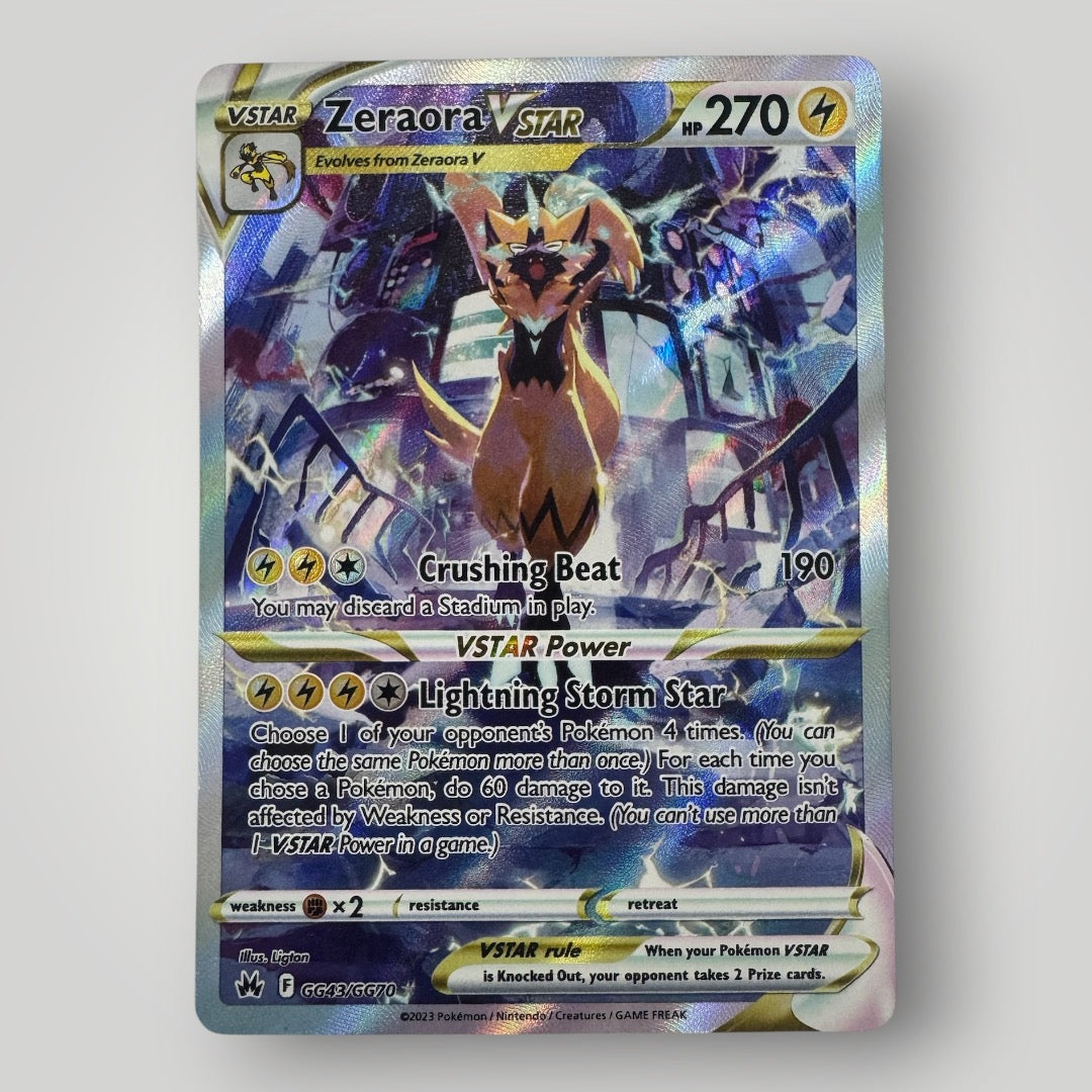 zeraora vstar pokemon card GG43/GG70 Denominations:$20 Mewtwo VSTAR your opponent takes 2 Final Fantasy x MTG