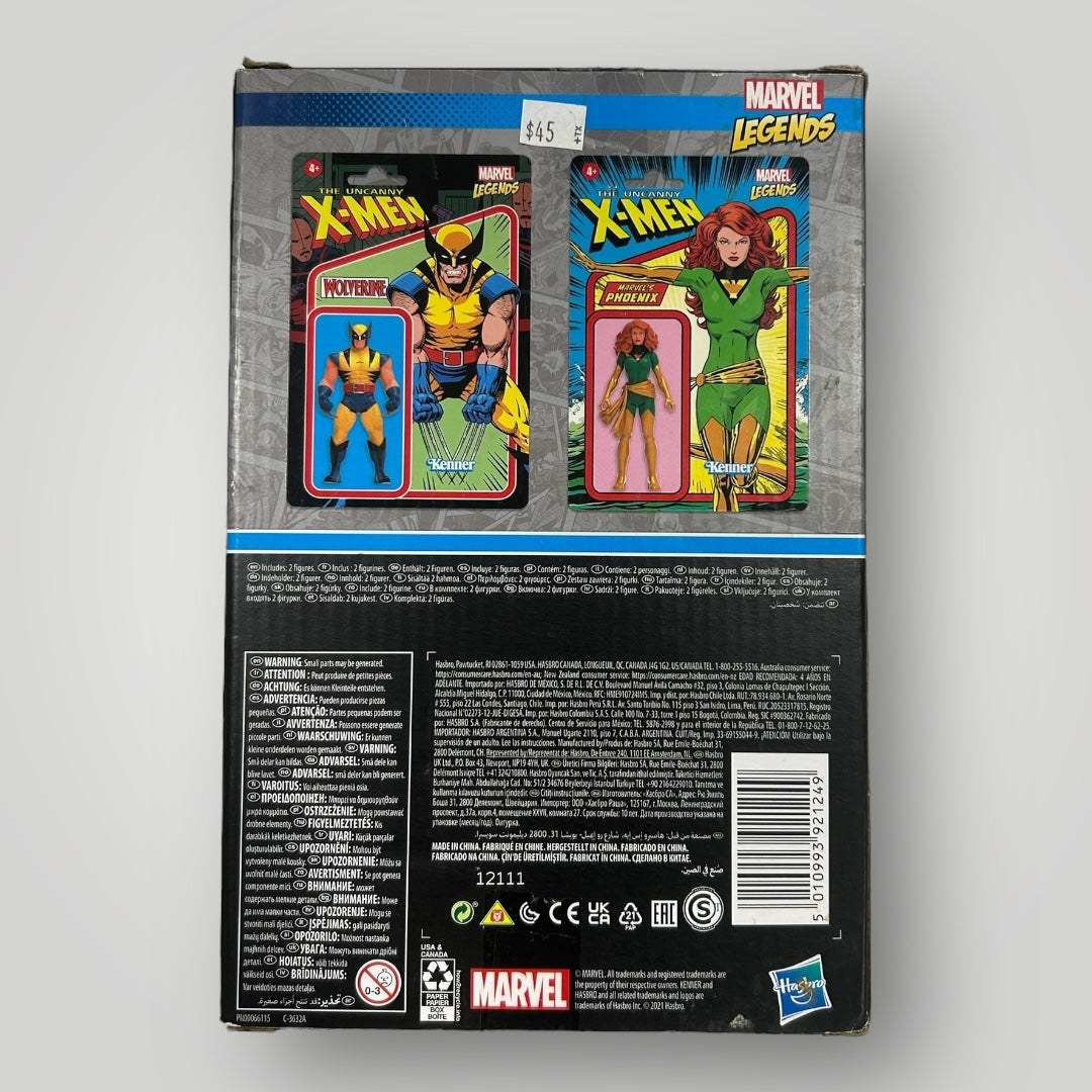 Hasbro X-Men Wolverine&Phoenix Retro Action Figure