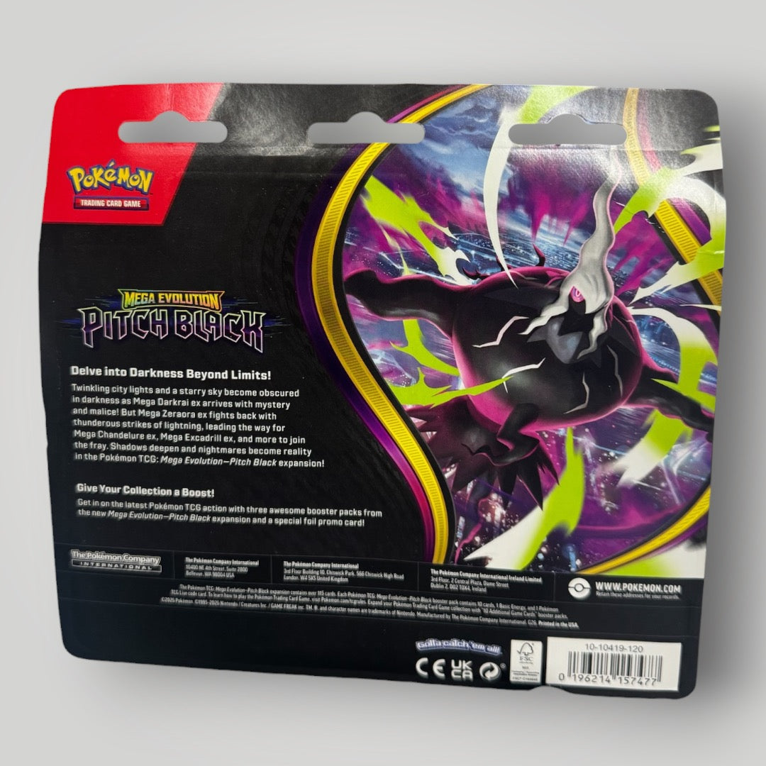 Pitch Black 3-Pack Blister