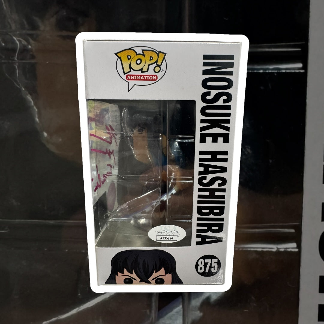 Demon Slayer Inosuke Hashibira Autographed by Bryce Papenbrook