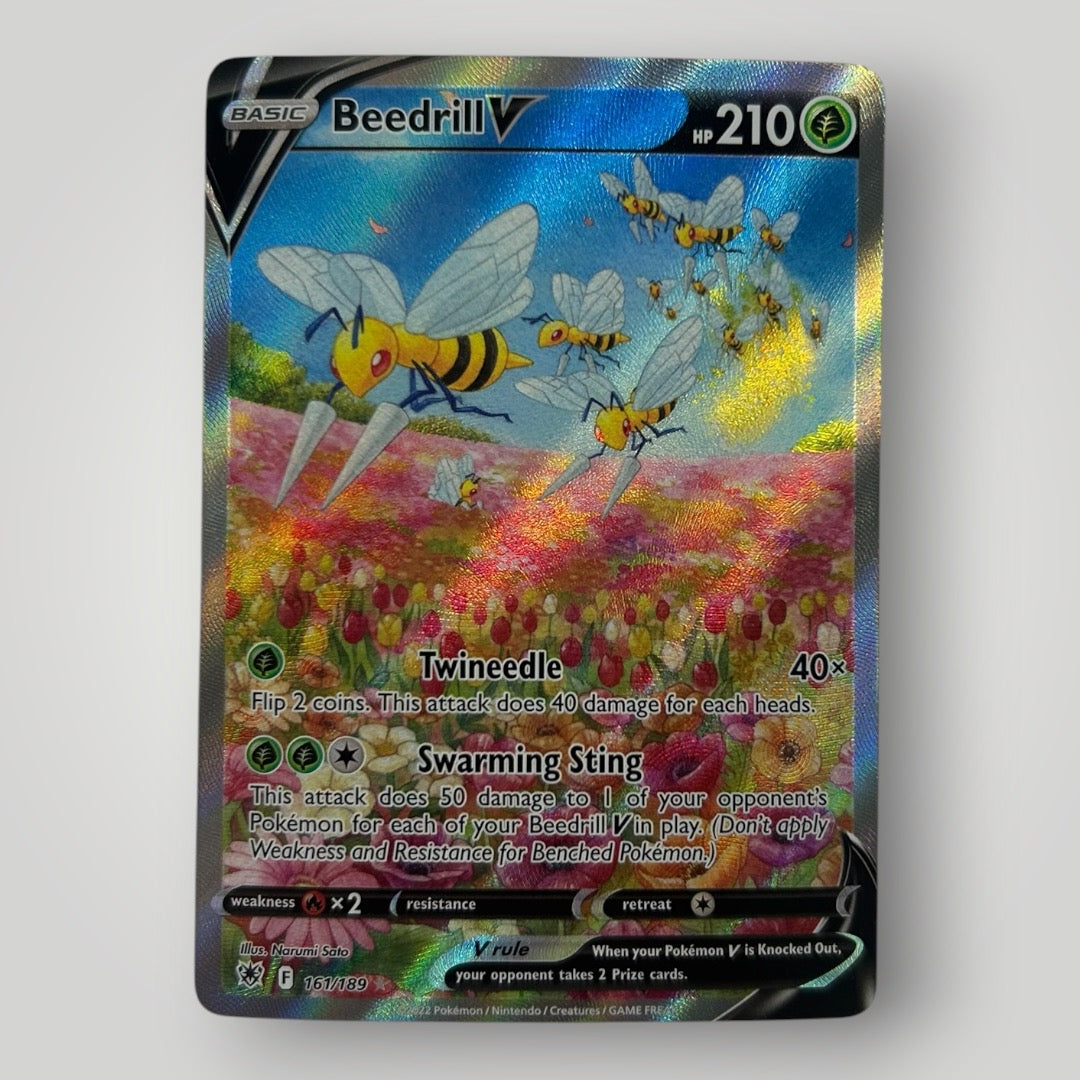 Pokemon Trading Card Game Sword & Shield Astral Radiance Ultra Rare Beedrill-V #161 [CGC 9.5]
