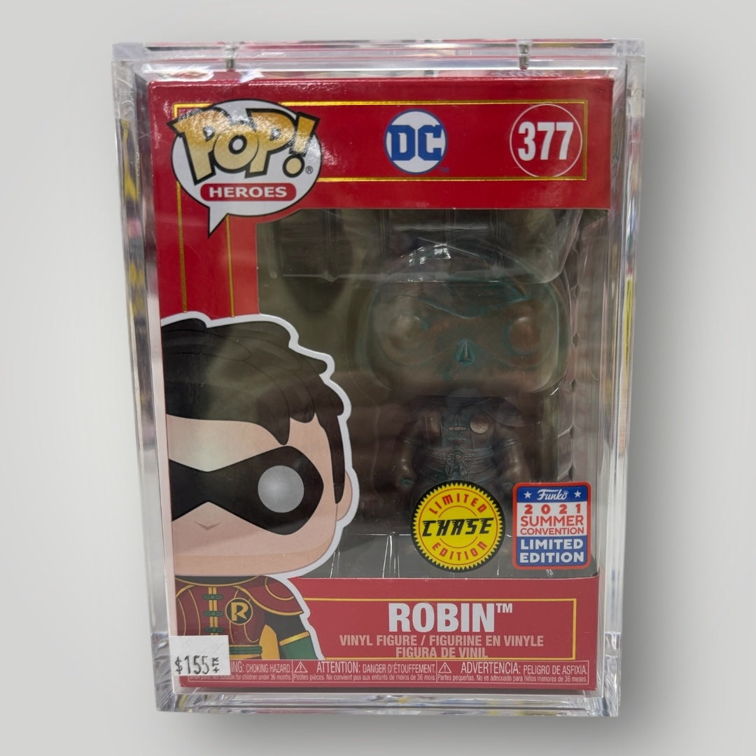 FUNKO DC UNIVERSE ROBIN PATINA HOODED CHASE #377
