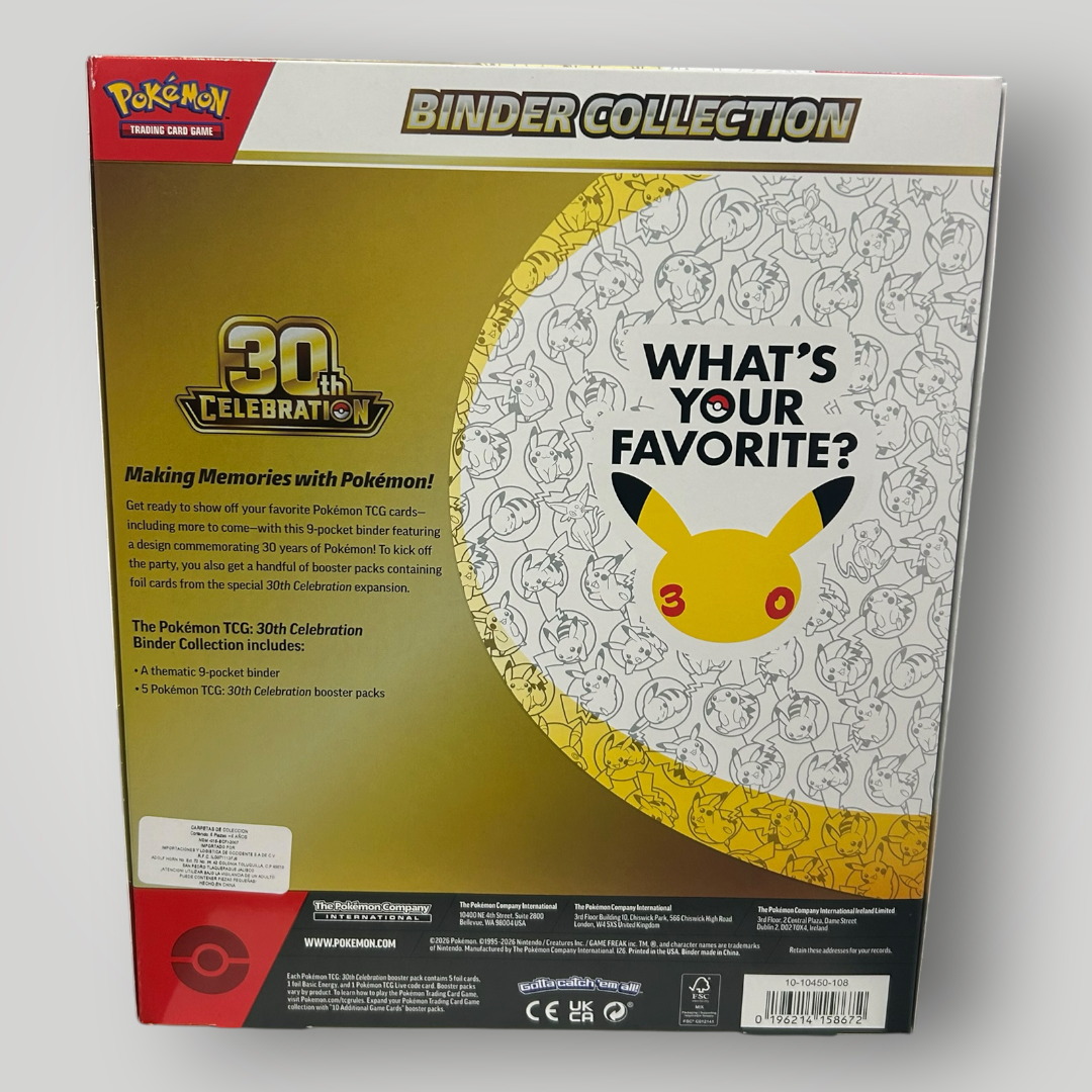 Pokémon 30th celebration Binder Collection