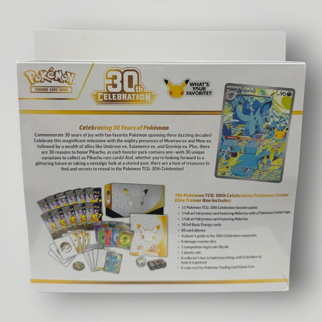 30th Celebration Pokémon Center ETB