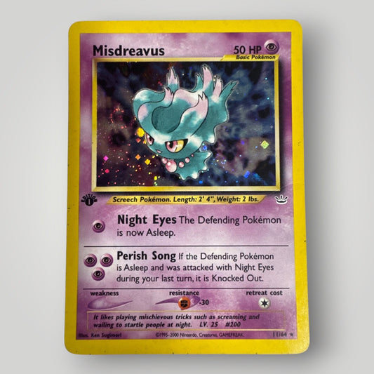 Misdreavus - Neo Revelation #11/64 - 1st Edition Holo Rare - MP