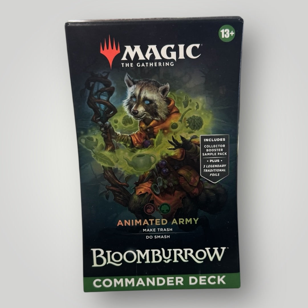 Magic The Gathering Bloomburrow Animated Army Commander Deck