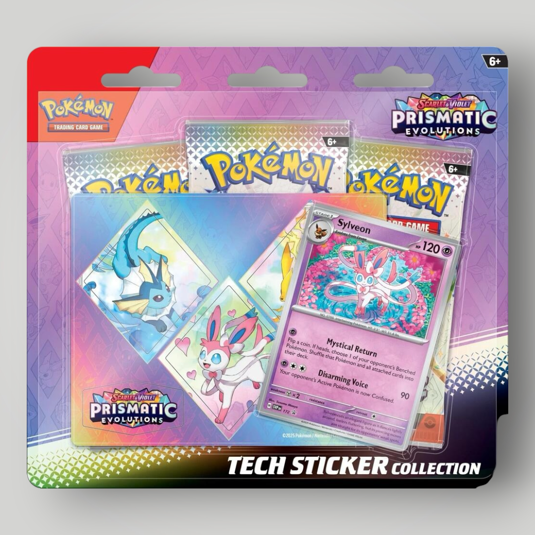 Prismatic Evolutions Tech Sticker Collection