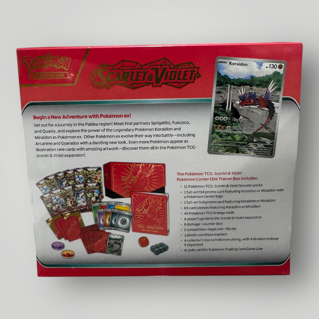 Pokemon SV01 Scarlet & Violet Pokemon Center Elite Trainer Box (Exclusive) [Koraidon]