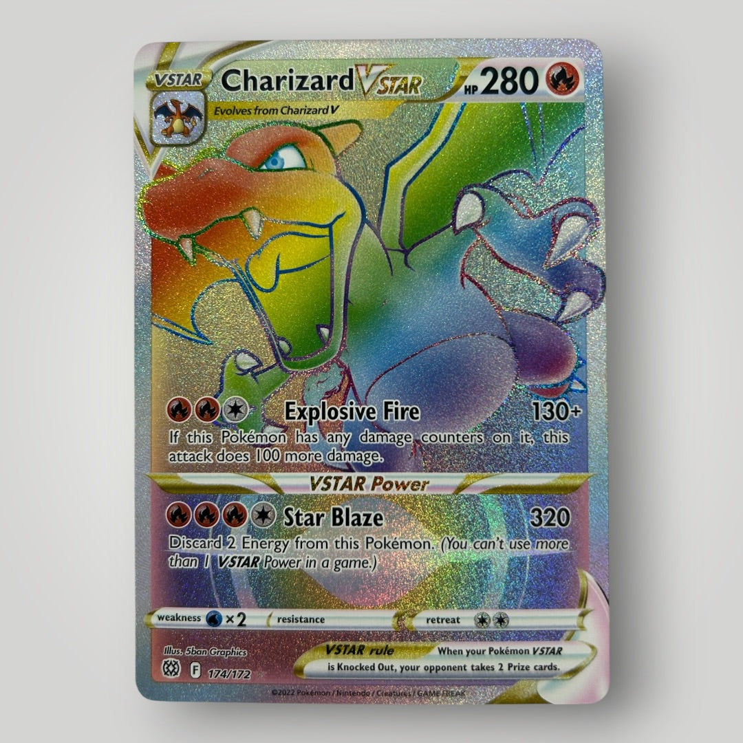 Charizard VSTAR (Rainbow Secret Rare) - Brilliant Stars #174/172 - Secret Rare - NM