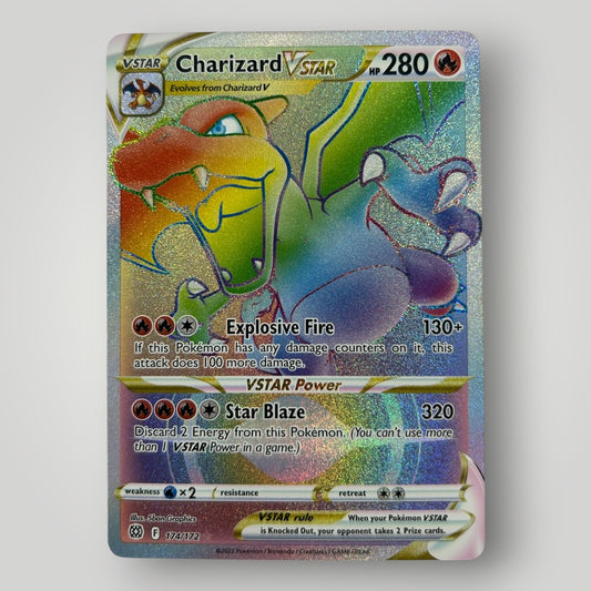 Charizard VSTAR (Rainbow Secret Rare) - Brilliant Stars #174/172 - Secret Rare - NM