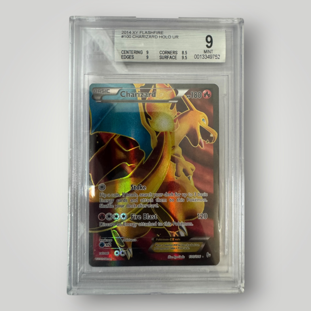 2014 XY Flashfire Charizard Holo Beckett 9