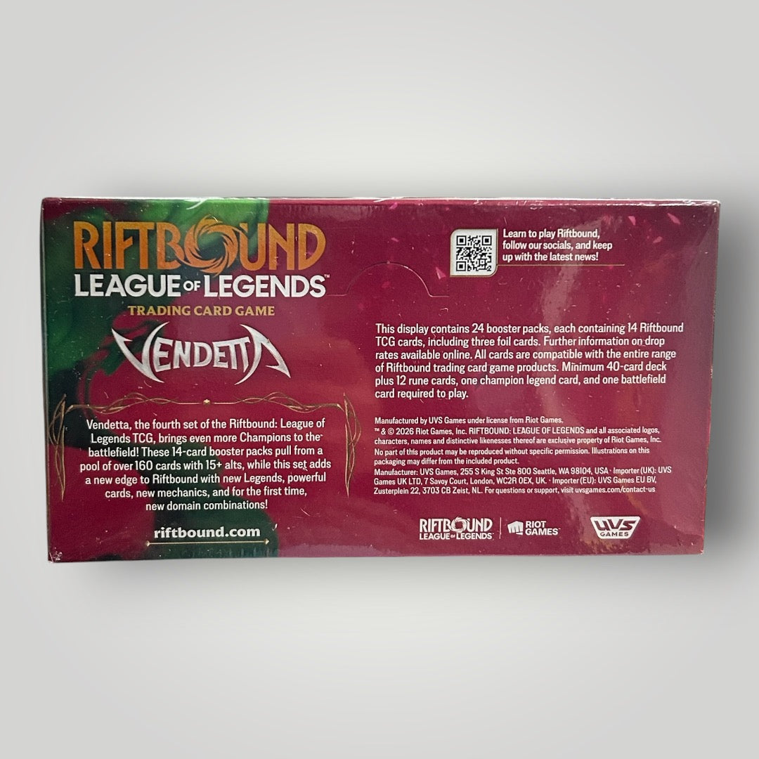 Riftbound League of Legends Vendetta booster box