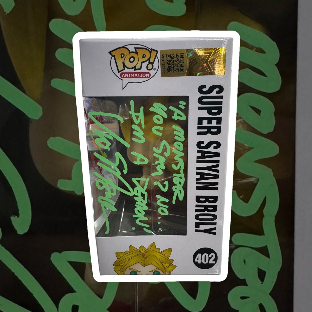 Dragon Ball Z Super Saiyan Broly Autographed by both Vic Mignogna and Johnny Bosch