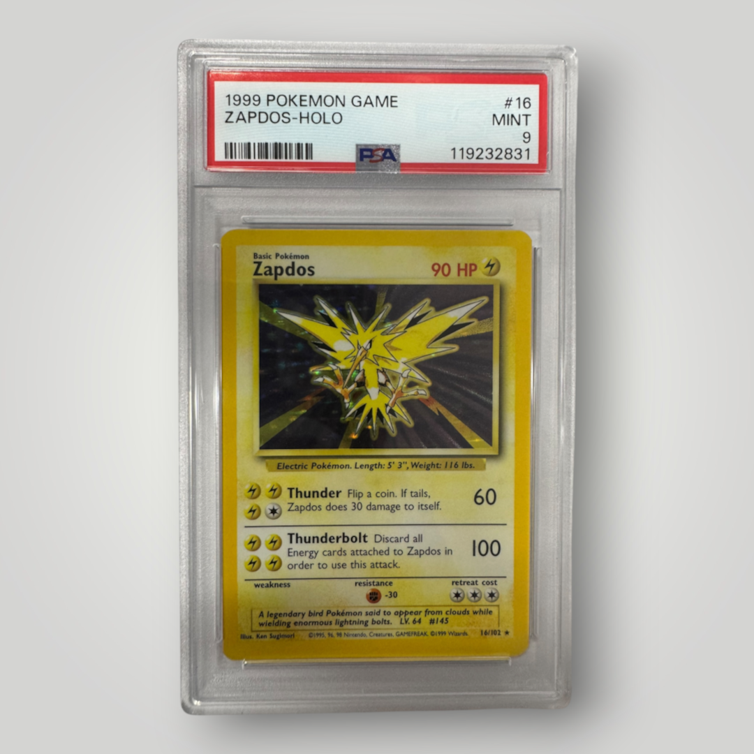 1999 Pokemon Zapdos-Holo PSA 9