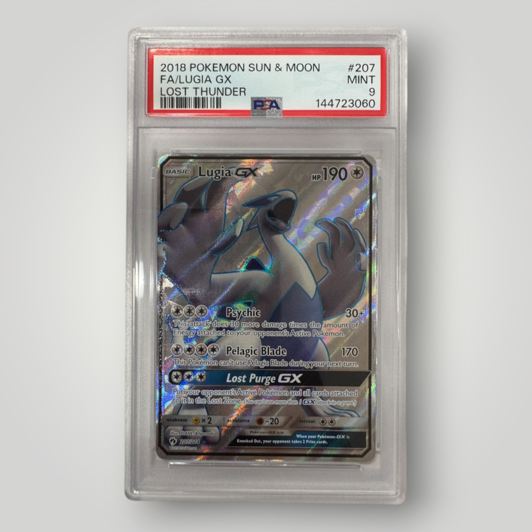 2018 Pokemon Sun & Moon Lugia GX PSA 9