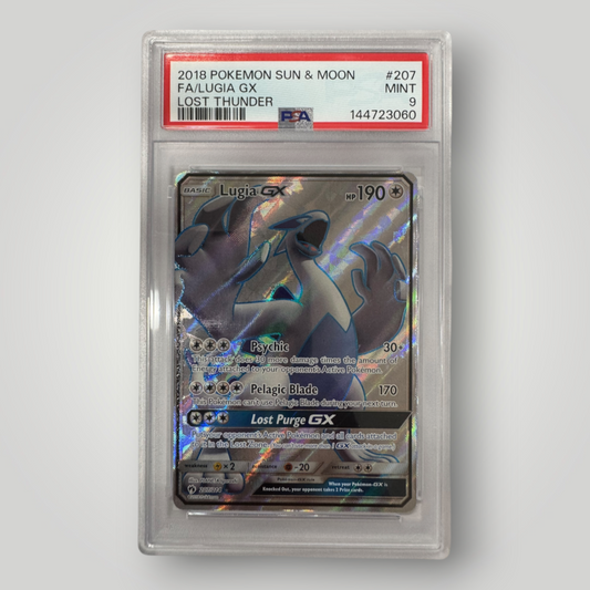 2018 Pokemon Sun & Moon Lugia GX PSA 9