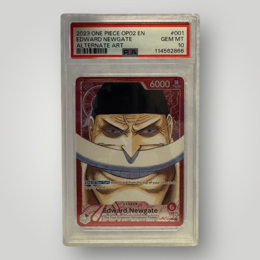 Edward.Newgate OP02-001 (Alternate Art) Graded 10 PSA
