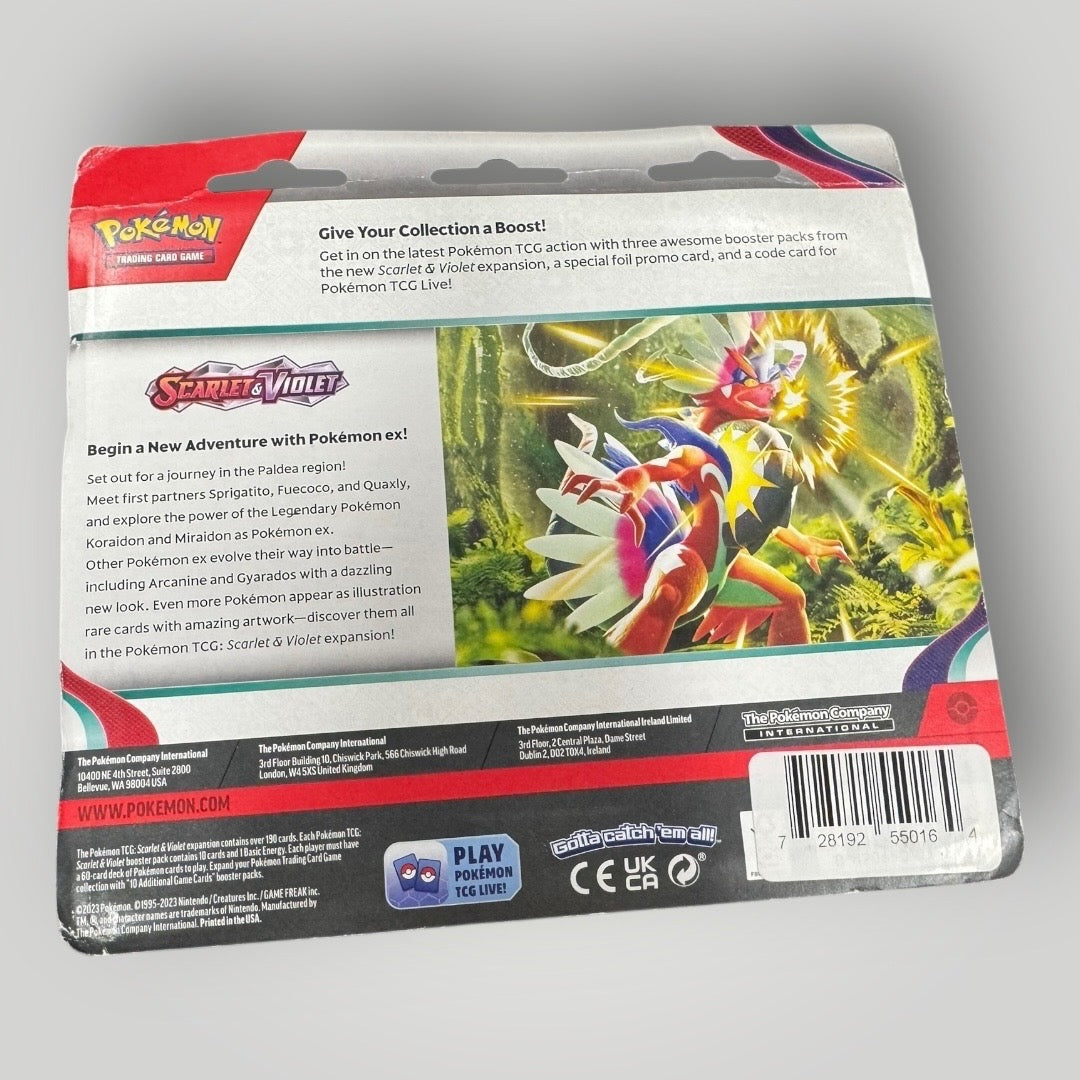 Pokemon: Scarlet & Violet 3 Pack Blister [Dondozo]