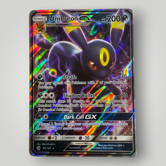 Umbreon GX - SM Base Set #80/149 - Ultra Rare - NM