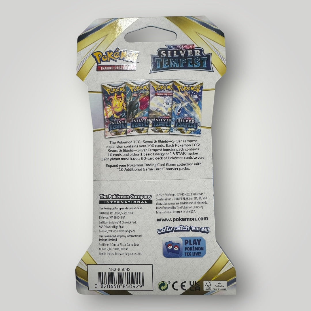 Silver Tempest Sleeved Booster Pack