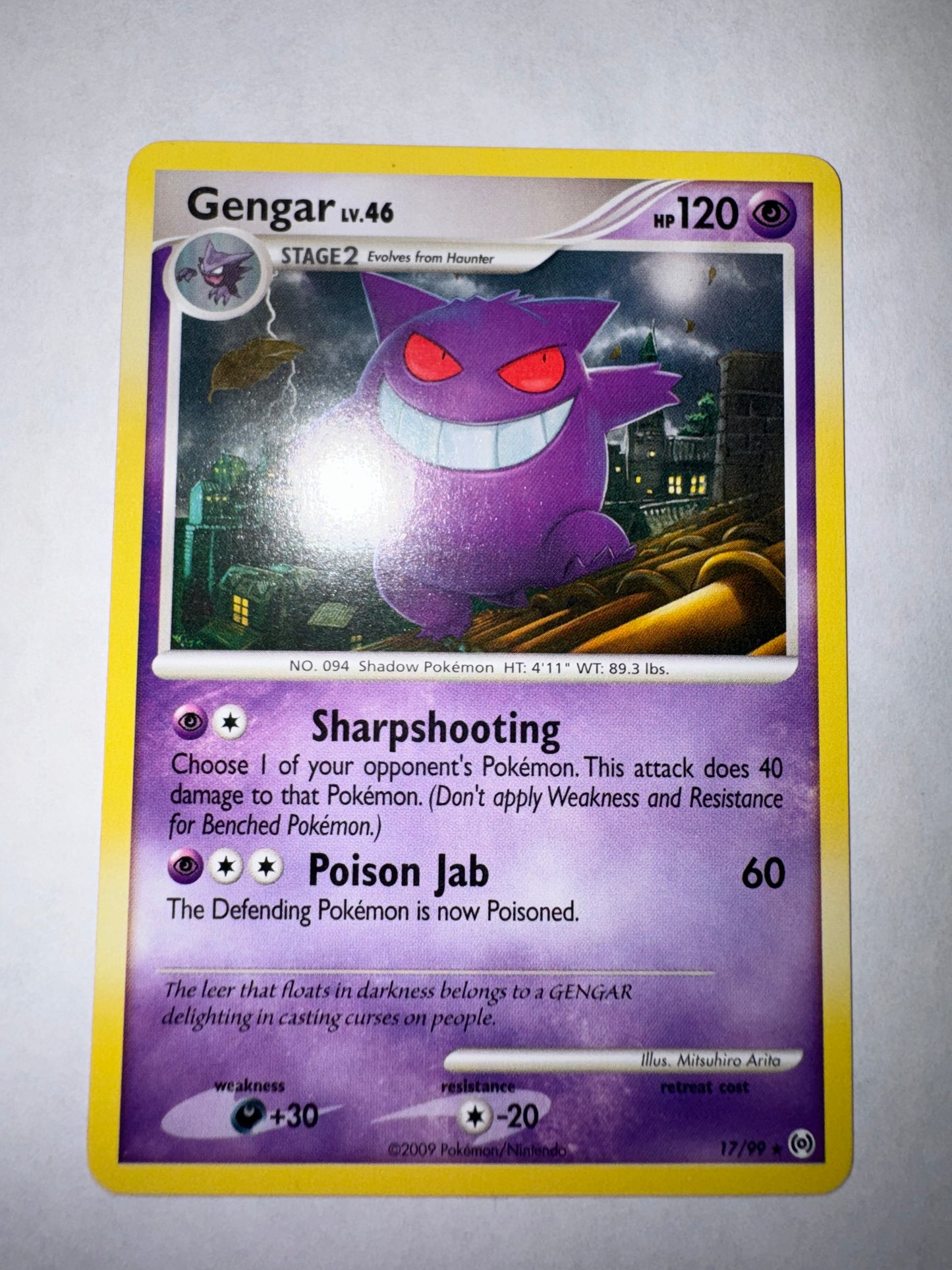 Gengar - Arceus #17/99 - Rare - LP