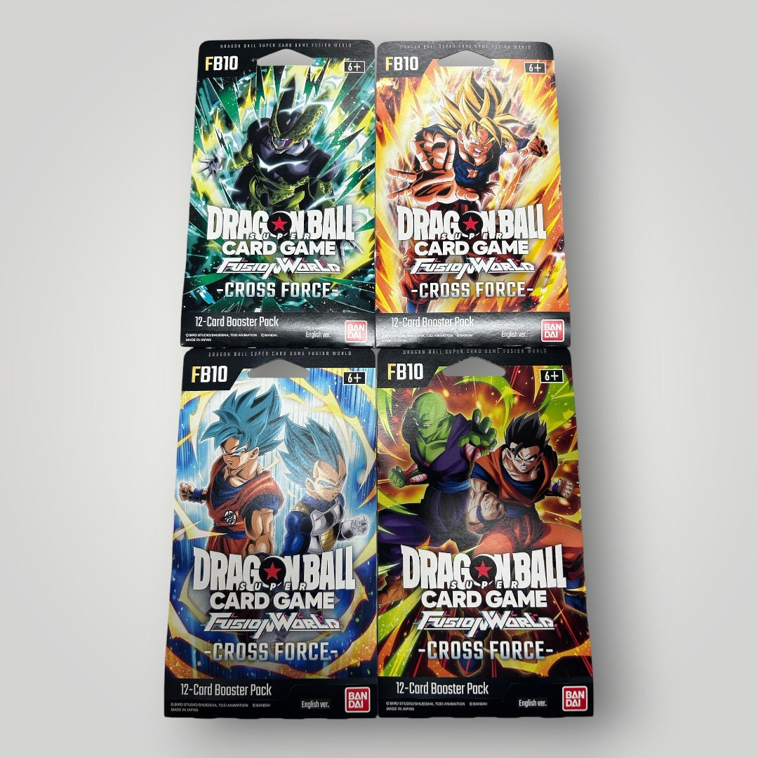 Dragonball super fusion world cross force sleeved booster pack