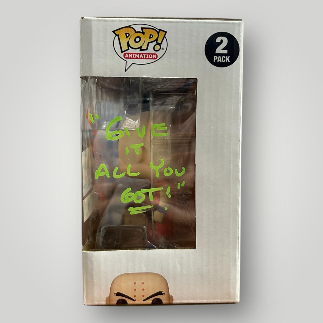 Goku & Krillin 2 Pack Anime Expo 2023 Exclusive Hot Topic Exclusive Dual Signed and Quoted 4 in