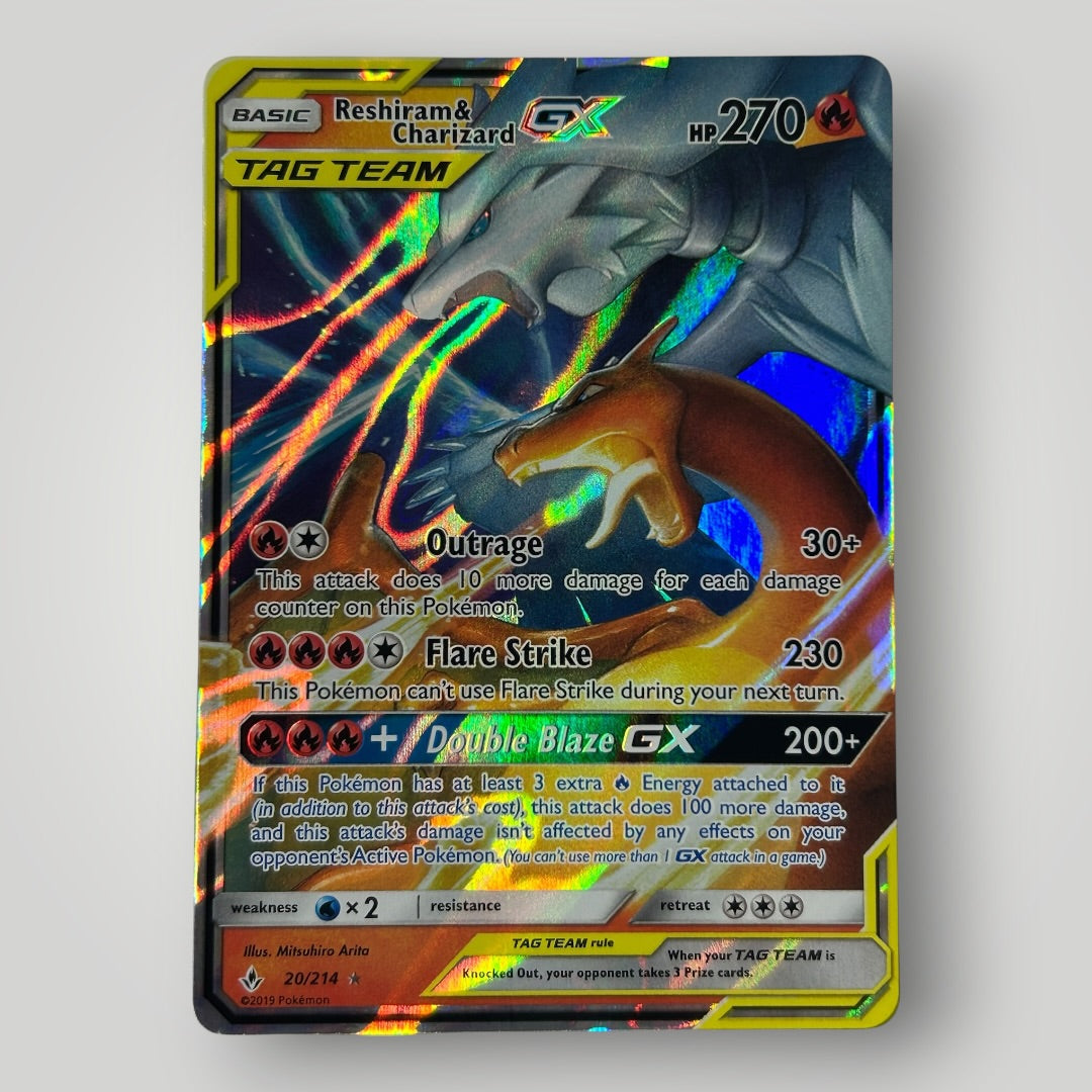 Reshiram & Charizard gx 20/214