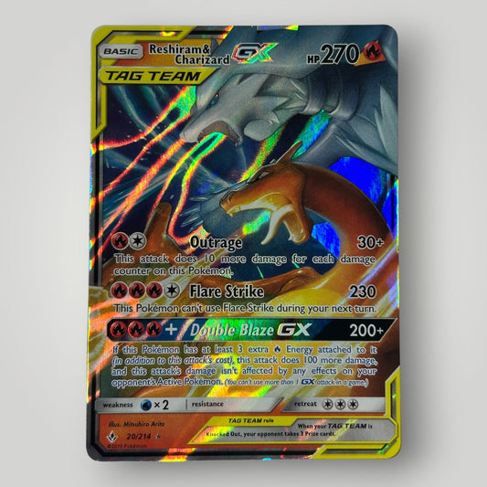 Reshiram & Charizard gx 20/214