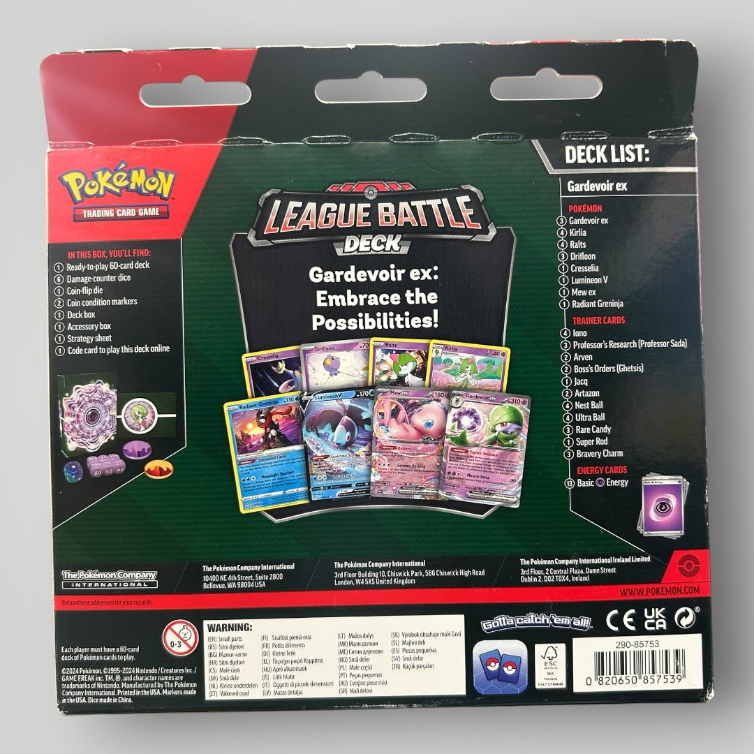 Pokémon League Battle Deck Gardevoir ex