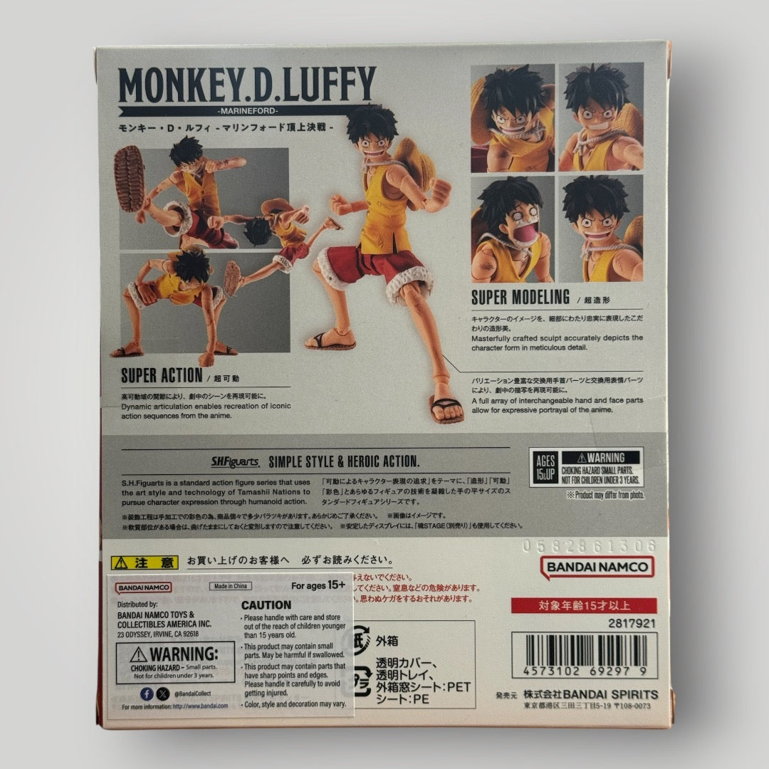 Bandai S.H.Figuarts One Piece Monkey D. Luffy (Summit War of Marineford) Figure