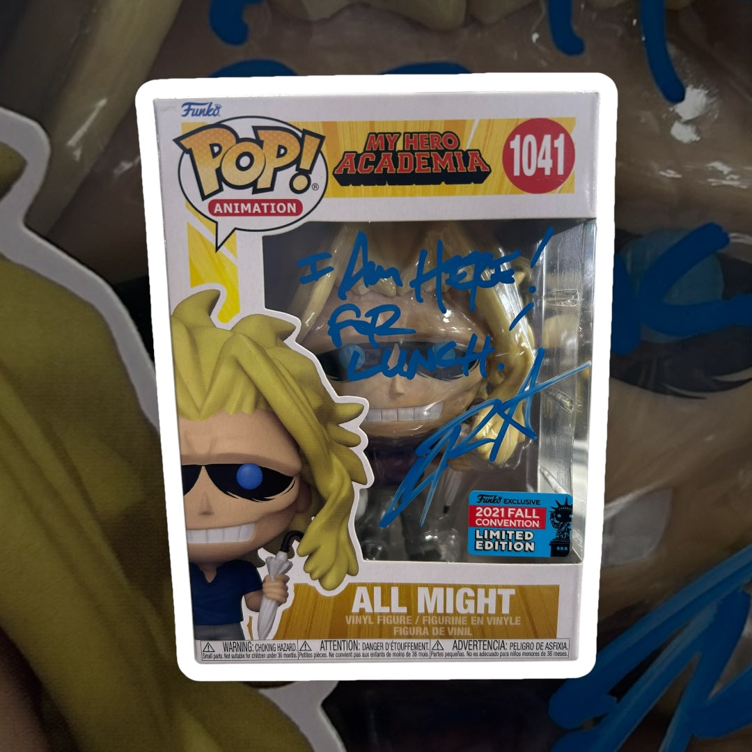 My Hero Academia All Might Autographed by Christopher Sabat