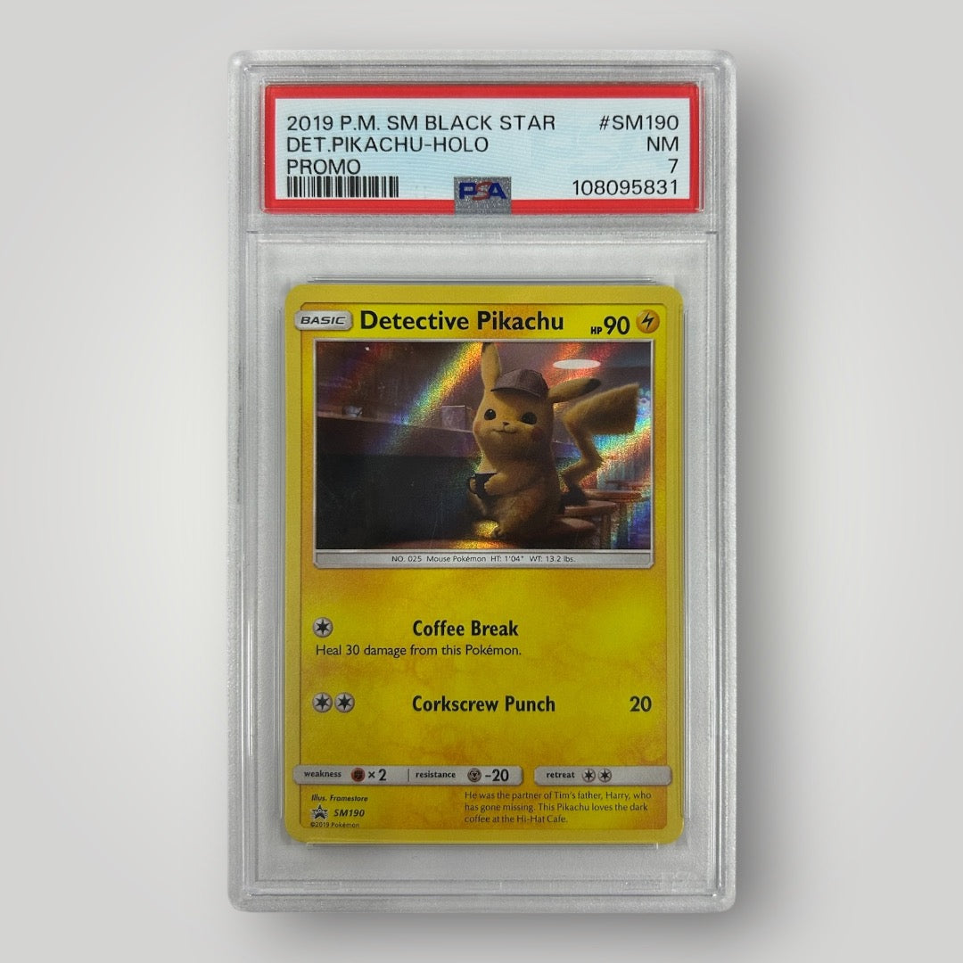 Detective Pikachu 190 Graded PSA 7