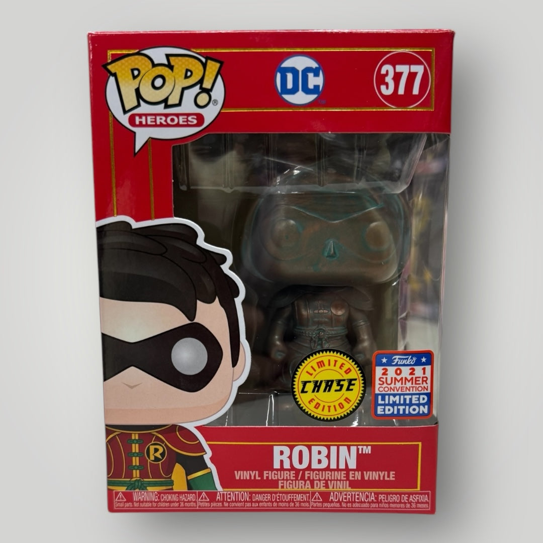 FUNKO DC UNIVERSE ROBIN PATINA HOODED CHASE #377