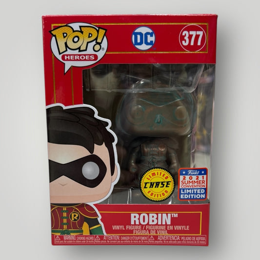 FUNKO DC UNIVERSE ROBIN PATINA HOODED CHASE #377