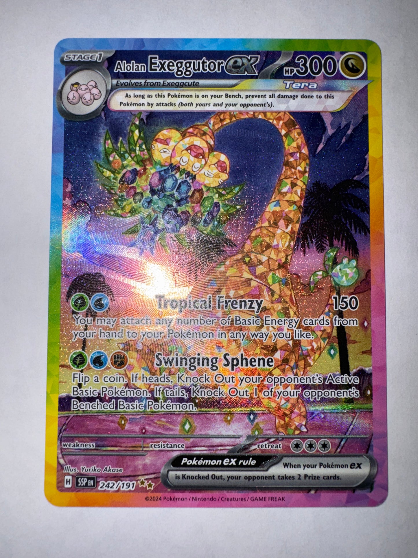 Alolan Exeggutor ex - Surging Sparks #242/191 - Special Illustration Rare - NM