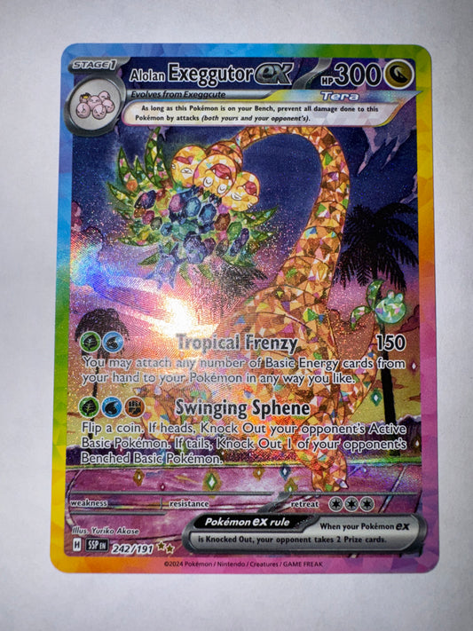 Alolan Exeggutor ex - Surging Sparks #242/191 - Special Illustration Rare - NM