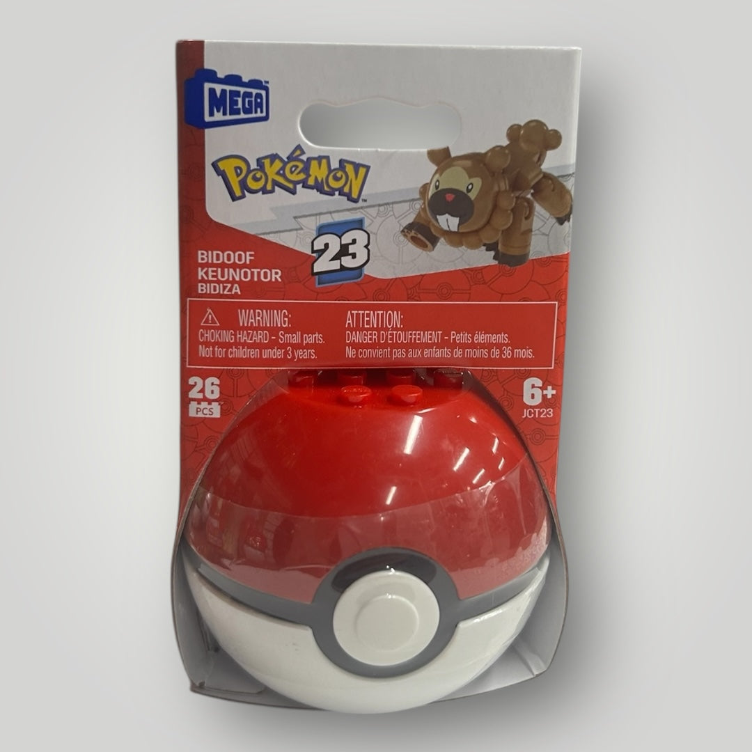 Brand New Mega Construx Pokemon Bidoof Construction Set Series 23