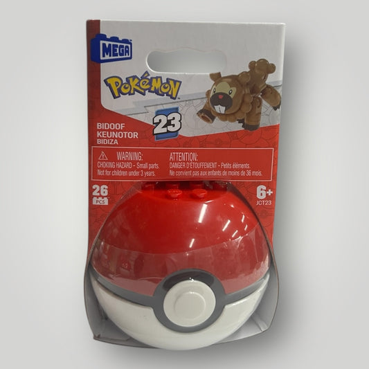 Brand New Mega Construx Pokemon Bidoof Construction Set Series 23